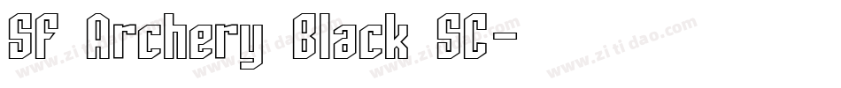 SF Archery Black SC字体转换